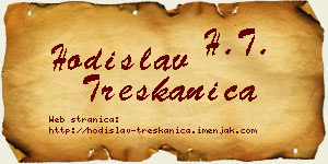 Hodislav Treskanica vizit kartica